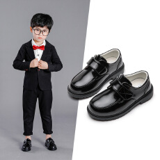 直销男童皮鞋春秋季新款时尚软底儿童鞋子中大童小学生校园表演鞋