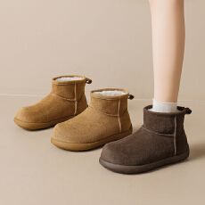 批发厚底雪地靴女<b class='q'>冬</b>季保暖东北棉鞋加绒加厚小土豆短靴2025秋<b class='q'>冬</b>学生女