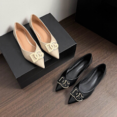 批发外贸<b class='q'>春</b>秋软底尖头浅口单鞋女2026新款百搭平底瓢鞋大码女鞋