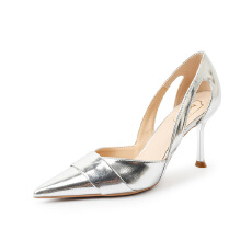 时尚夜店尖头女高跟鞋2026新款浅口细跟单鞋女