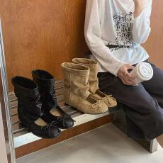 批发法式圆头平底单鞋女2026秋冬新款<b class='q'>春</b>季配裙子蝴蝶结时尚百搭