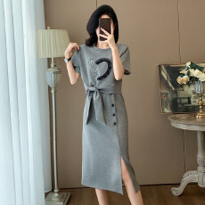 批发2026夏季新款时尚大码妈妈装洋气休闲半身裙套装女宽松显瘦两件套