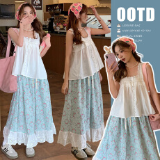 批发孕妇气质系带蕾丝吊带套装2026新款甜美度假韩系<b class='q'>休闲</b>娃娃衫上衣