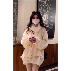 批发春秋新款软糯高级慵懒风针织衫女百搭套头宽松<b class='q'>中长款</b>战袍毛衣