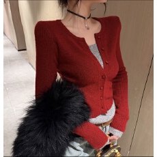 批发韩系2025温柔风秋冬软糯刺绣花朵毛绒绒<b class='q'>毛衣</b>羊毛针织<b class='q'>开衫</b>外套女