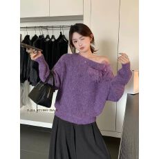 批发多巴胺黄色立体花朵针织衫毛衣女2025秋冬新款大码胖mm超好看上衣