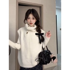 批发不规则翻领无袖针织马甲毛衣女秋冬叠穿保暖马甲