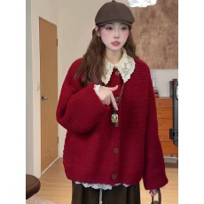 批发小香风松弛感慵懒风穿搭针织开衫外套2026早春<b class='q'>新款</b>高级感毛衣女装