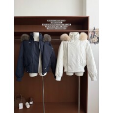 批发SUNONEONE 蓝调时刻狐狸毛领短款巨好看羽绒服女款<b class='q'>冬</b>小个子外套