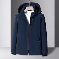 批发运动外套男2025<b class='q'>春</b>季新款休闲冲锋衣男<b class='q'>春</b>季潮流防水户外夹克男装