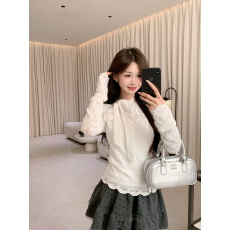 批发实价实拍 新款迷雾蝴蝶 蕾丝修身打底衫秋冬<b class='q'>T</b><b class='q'>恤</b>蝴蝶结上衣