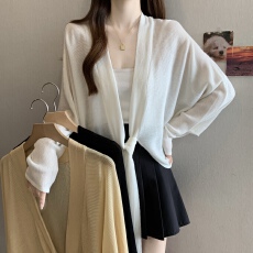 批发实拍~大码女装披肩夏季新款韩系复古冰丝<b class='q'>针织衫</b>女宽松复古蝙蝠衫