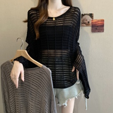 批发实拍~韩系夏季新款披肩女复古镂空肌理感宽松显瘦针织<b class='q'>衫</b><b class='q'>空调</b>罩<b class='q'>衫</b>