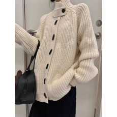 批发2025秋季<b class='q'>新款</b>韩版时尚百搭宽松显瘦高领针织开衫女设计感<b class='q'>毛衣</b>外套