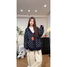 批发原创复古撞色字母毛针织开衫女早春秋年新款<b class='q'>毛衣</b>外套爆款上衣外搭