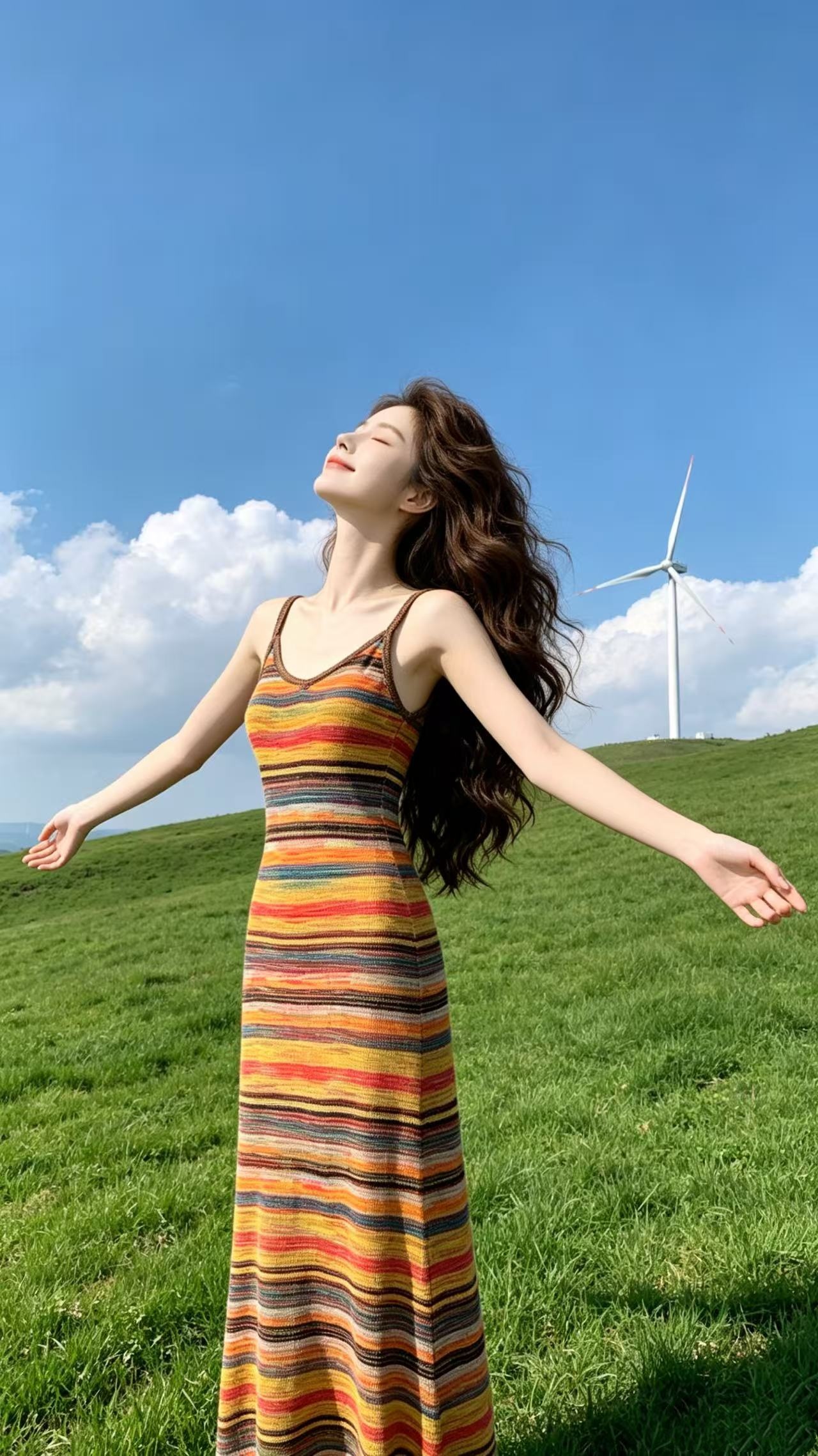 신강 구름 난촨 서북 사막 휴가 착용 가져 가라. 도파민 슬립 여성 드레스 여름 해변가 해변 롱 스커트