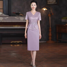 批发高端喜妈妈婚宴礼服遮肚子秋季2026新款喜婆婆婚宴装轻奢高级感