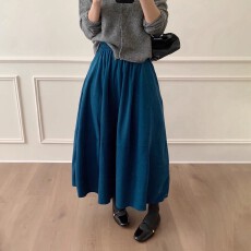 批发灯芯绒弯刀A字半身裙秋冬<b class='q'>新款</b>高品质遮胯显瘦中长裙女