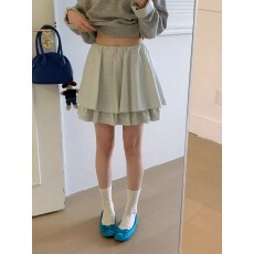 批发2026春季新款韩系春款甜美风格纹设计带头巾显瘦<b class='q'>半身裙</b>女