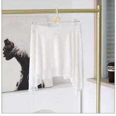 批发瑜伽防走光罩裙运动跑步健身舞蹈网纱高腰遮臀围裙自家工厂