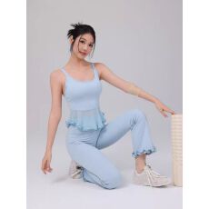 批发带胸垫瑜伽吊带背心女高级感修身气质显瘦健身普拉提上衣自家工厂