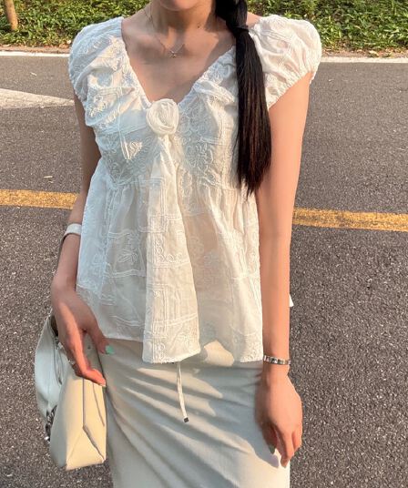 있음 선적 흑인과 백인 색상 전후 V넥 자수 민소매 맨위
