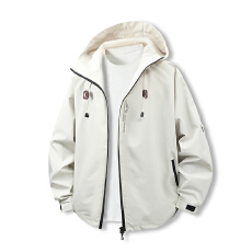 批发冲锋衣外套男士2025<b class='q'>春</b>秋季防水夹克衫可拆卸连帽上衣潮牌户外男装