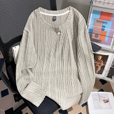 批发实拍240克抓毛长袖<b class='q'>t</b><b class='q'>恤</b>打底衫<b class='q'>男</b>女装薄纯色斜扣肌理感春秋韩版上衣