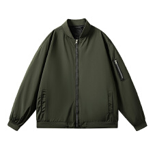 批发工厂直销春秋季休闲时尚百搭<b class='q'>棒球</b>服男外套纯色<b class='q'>棒球</b>领飞行员夹克男