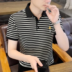 条纹polo衫男2026新款夏季翻领上衣短袖t恤潮牌高端夏装半袖体恤