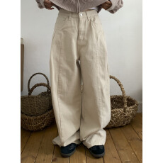 批发已出货 松弛感 复古休闲水洗阔腿牛仔裤