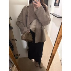 批发翻领毛呢子<b class='q'>大衣</b><b class='q'>外套</b>女2026新款秋冬季新款小个子赫本风高级感