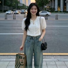 批发法式温柔风蕾丝花边系带<b class='q'>短袖</b>加内里衬衫女夏韩系甜美显V领上衣