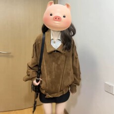 批发休闲风麂皮早秋季外套女精致2026新款今年流行爆款独特漂亮初秋天