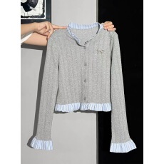 批发2025早秋新款长袖<b class='q'>T</b><b class='q'>恤</b>拼接修身假两件<b class='q'>外套</b>上衣女装