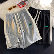 批发【100%纯棉】美式短裤男女同款夏季薄款宽松运动休闲五分裤情侣