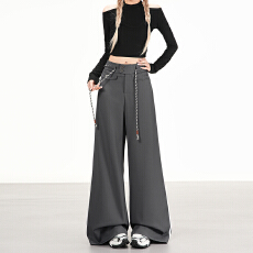 批发实拍新品LOOK｜鬼马少女｜好穿耐搭运动休闲拖地长裤子