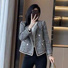 批发2025新款法式高级感轻奢高端小个子别致chic小香风<b class='q'>西装</b>外套女春秋