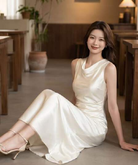 하나부터 순간 달 공단 빛 럭셔리 흔들다 칼라 품격 드레스 백리스 리본 디자인 허리 수축 슬림해 보이는 인어 꼬리 스커트