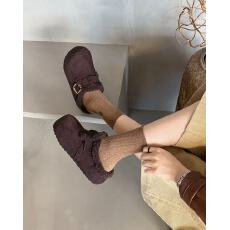 批发2025<b class='q'>冬</b>季新款内增高加绒拖鞋懒人勃肯鞋女