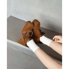 批发韩版百搭休闲ins复古系面包鞋