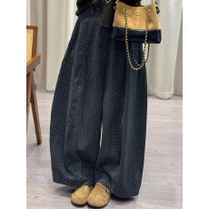 批发显瘦百搭灯芯绒弯刀加厚<b class='q'>休闲裤</b><b class='q'>女</b>秋冬垂感软糯高腰弹力宽松阔腿<b class='q'>裤</b>