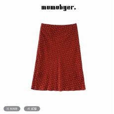 批发古早啵啵”复古时髦高腰花朵港风<b class='q'>真丝</b>半身<b class='q'>裙</b>