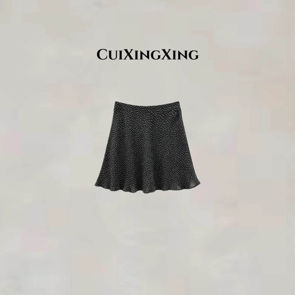 cuixingxing 사람들 실크 품격 프랑스식 반신 스커트 37292