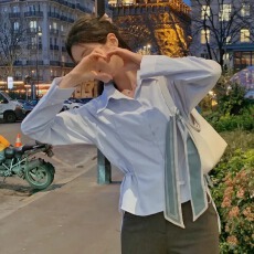 韩版chic法式小众设计感绑带收腰显瘦单排扣翻领长袖衬衫上衣