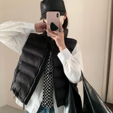 批发实价韩版排骨棉服女2026新款轻薄<b class='q'>修身</b>加厚显瘦运动外套马甲潮棉衣