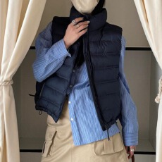 批发实价韩版排骨棉服女2026新款轻薄<b class='q'>修身</b>加厚显瘦运动外套马甲潮棉衣