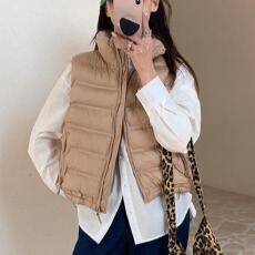 批发实价韩版排骨棉服女2026新款轻薄<b class='q'>修身</b>加厚显瘦运动外套马甲潮棉衣