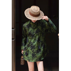 批发新中式国风真丝<b class='q'>欧根纱</b>衬衫女2026春季新款立领斜襟唐装微透上衣