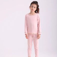批发<b class='q'>儿童</b>德绒套装中大童秋冬打底衫长袖秋衣秋裤300克圆领德绒二件套